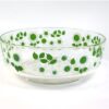 Vintage glazen schaal bloemen