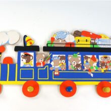 Vintage kapstok trein