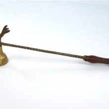 Vintage messing kaarsdover