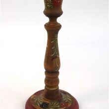 Vintage houten kandelaar Hindeloopen