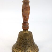 Vintage messing tafelbel / schoolbel