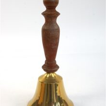 Vintage mesing tafelbel - schoolbel