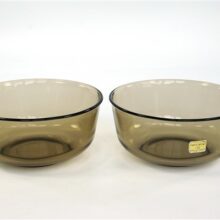 Vintage rookglas schalen Arcoroc