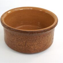 Vintage bloempot bruin robuust