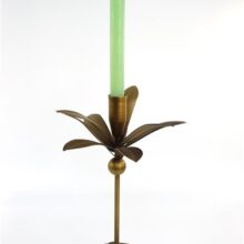 Kandelaar palm goudkleurig