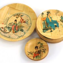 Vintage bamboe bordjes China