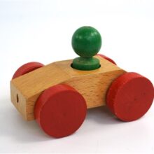 Vintage houten autootje