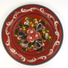 Vintage houten wandbord bloemen