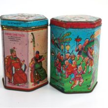 2 Vintage blikjes China - klein