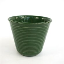 Vintage bloempotje groen