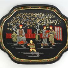 Vintage metalen dienblad China
