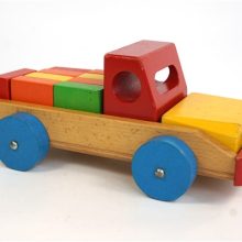 Vintage houten auto-blokken