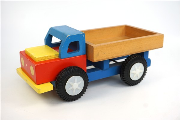 Vintage houten vrachtauto