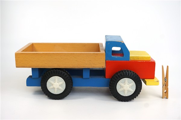 Vintage houten vrachtauto