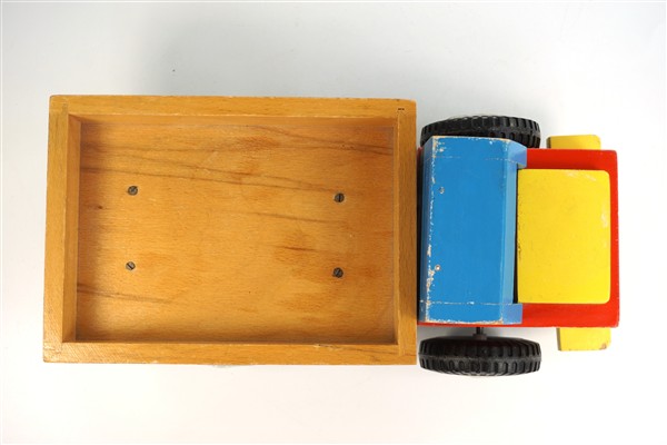 Vintage houten vrachtauto