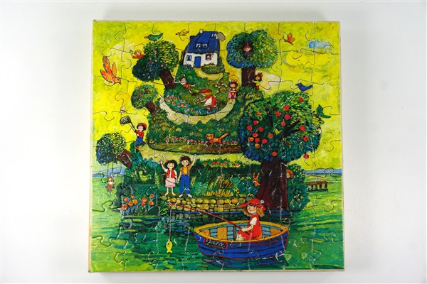 Vintage legpuzzel - vakantie eiland