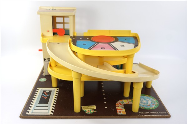 Vintage parkeergarage Fisher Price