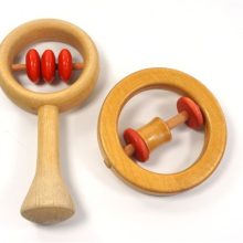 Vintage houten rammelaars
