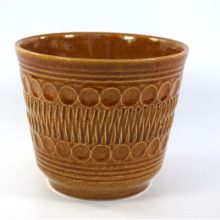 Vintage bloempot bruin W.Germany