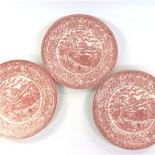 3 borden roze-wit England
