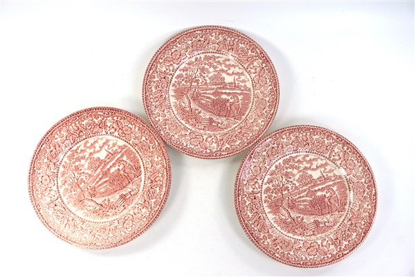 3 borden roze-wit England