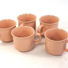5 bekertjes roze