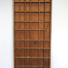 Vintage houten letterbak