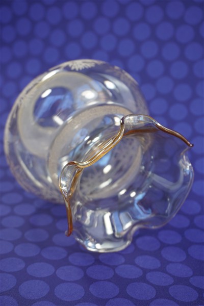 Vintage lampenkap glas geschulpt - 3 aanwezig - Afbeelding 7