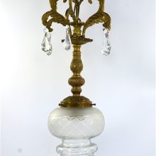 Antieke hanglamp kroonluchter glas