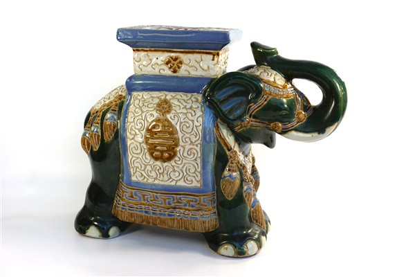 Vintage olifant keramiek aardewerk
