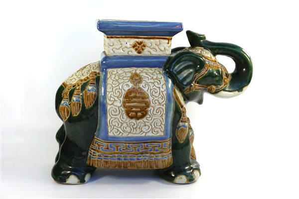 Vintage olifant keramiek aardewerk