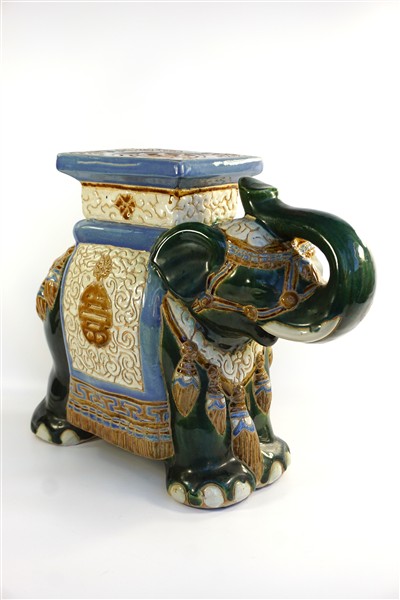 Vintage olifant keramiek aardewerk