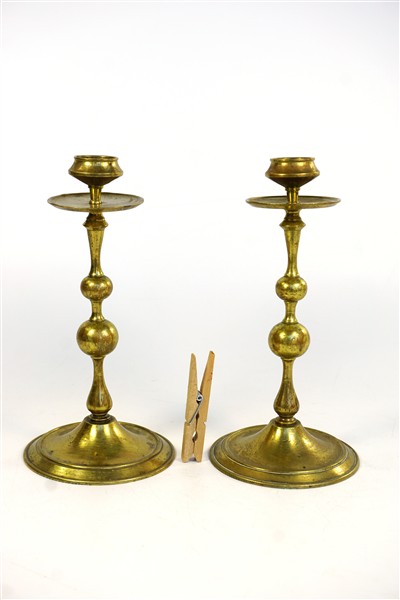 2 vintage Franse kandelaars