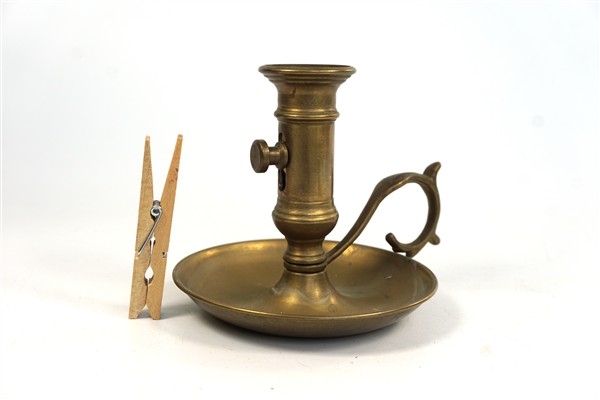 Vintage messing kandelaar - blaker