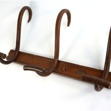 Vintage Franse kapstok hout gebogen