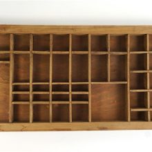 Vintage houten letterbakje