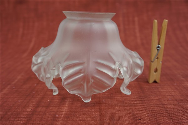 Vintage glazen lamp melkglas