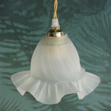 Vintage lampenkapje melkglas