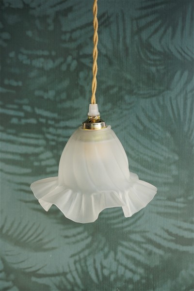 Vintage lampenkapje melkglas