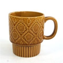 Vintage beker-mok bruin JAPAN