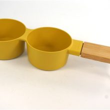 Gele snackbakjes serveerbakjes