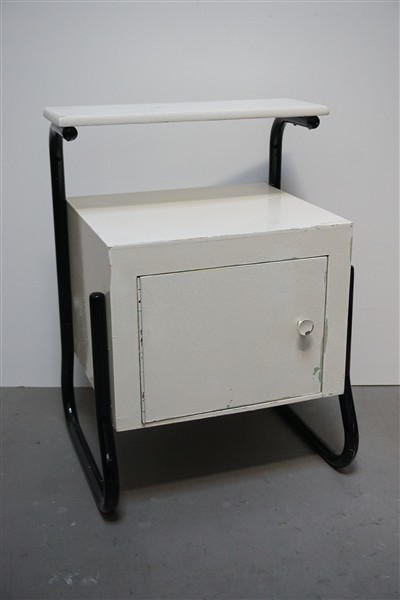 Vintage nachtkastje buisframe Bauhaus