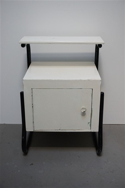 Vintage nachtkastje buisframe Bauhaus