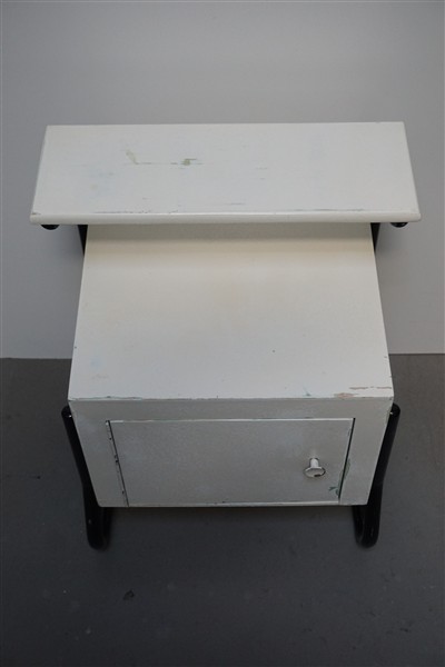 Vintage nachtkastje buisframe Bauhaus
