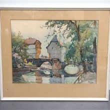 Franse aquarel