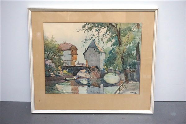 Franse aquarel
