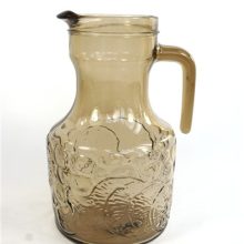 Vintage glazen schenkkan rookglas