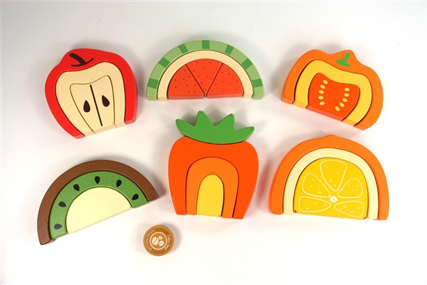Fruit puzzels hout