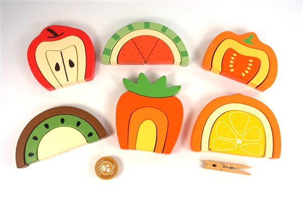 Fruit puzzels hout