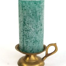 Vintage messing kandelaar stompkaars